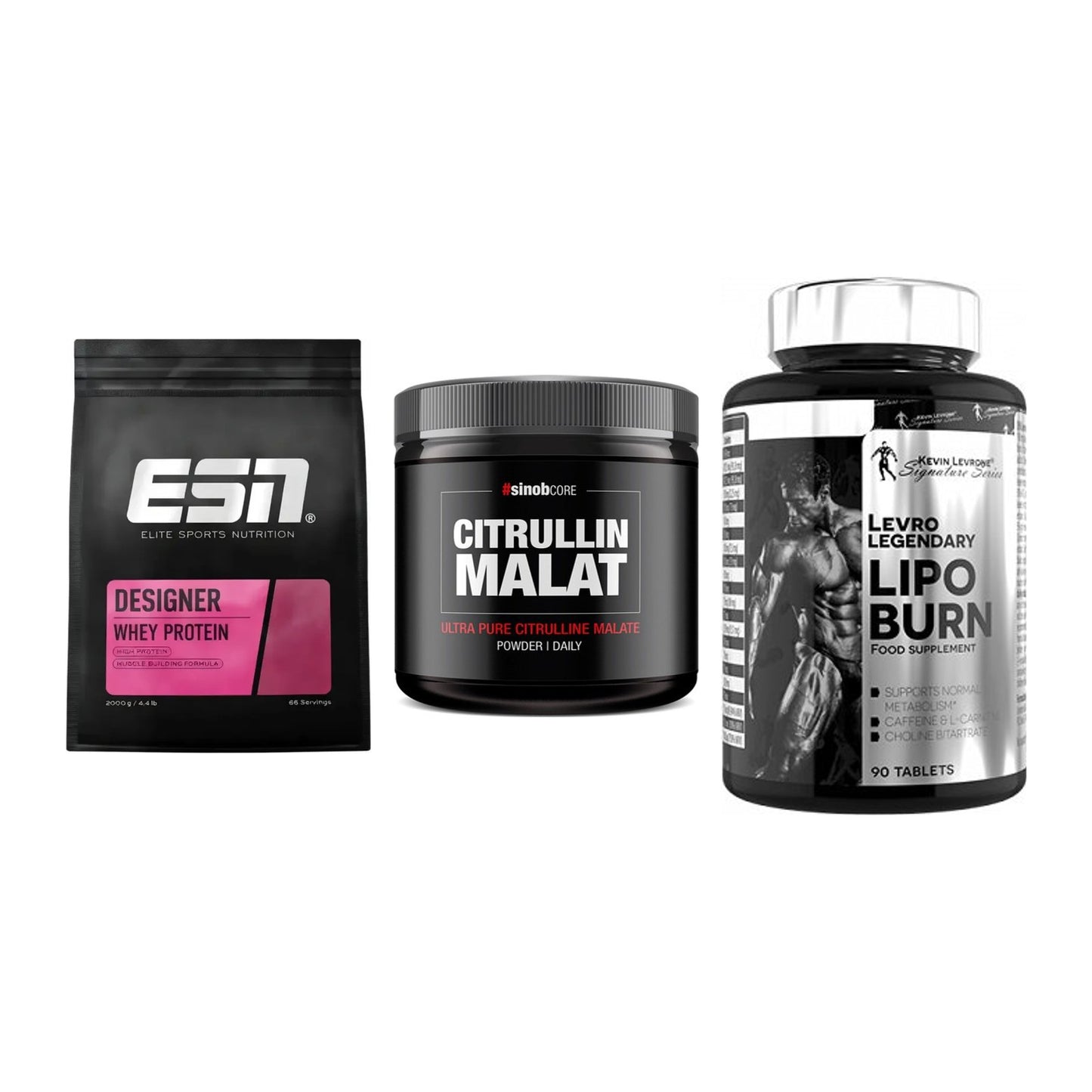 Definitionsphase-Set: ESN Designer + Sinob Core + Kevin Levrone – alle enthaltenen Artikel