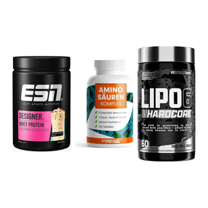 Definitionsphase-Set: ESN Designer + ProFuel Aminos + Nutrex Lipo 6 – alle enthaltenen Artikel