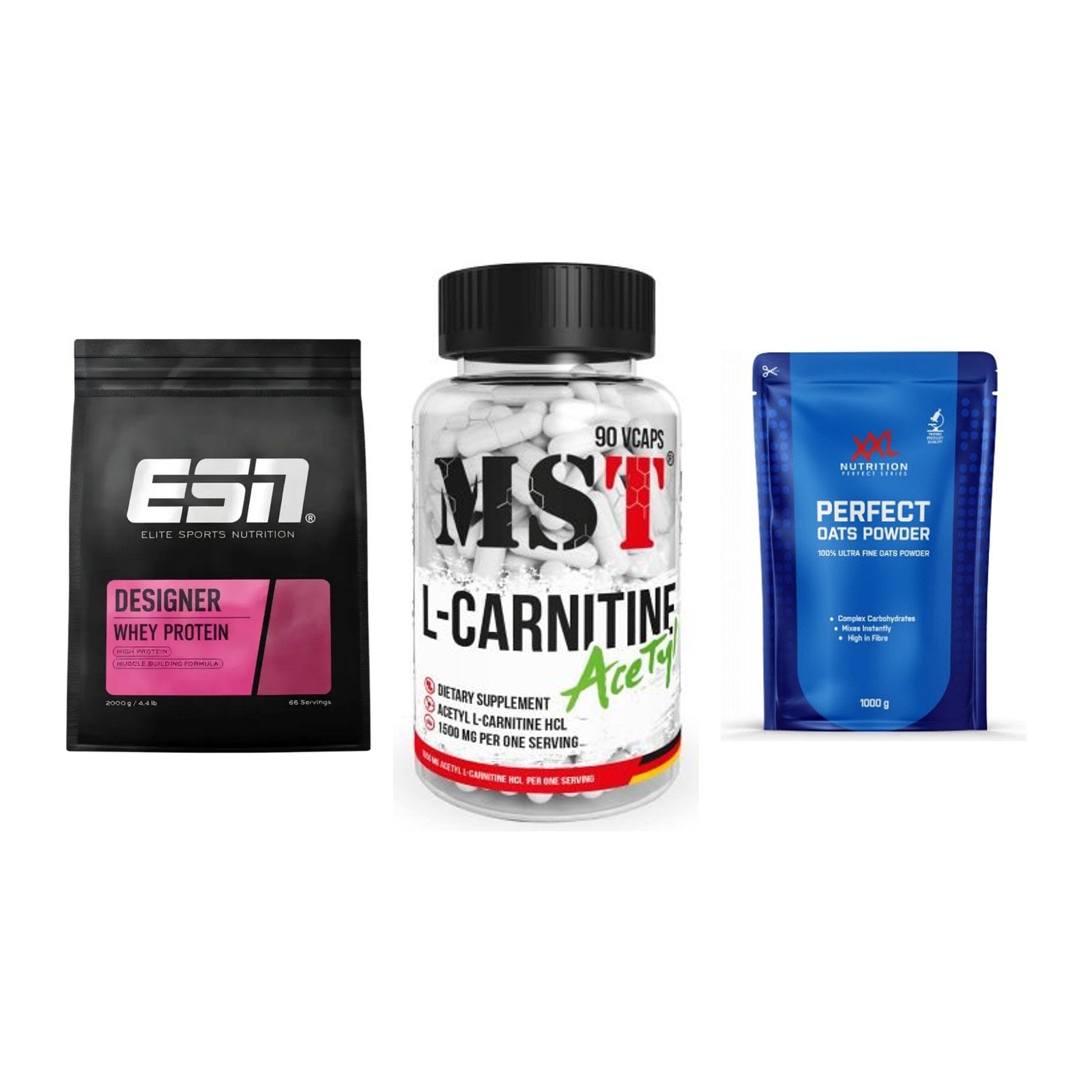 Definitionsphase-Set: ESN Designer + MST L-Carnitin + XXL Nutrition – alle enthaltenen Artikel