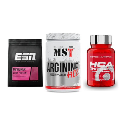 Definitionsphase-Set: ESN Designer + MST Arginine + Scitec HCA-Chi – alle enthaltenen Artikel