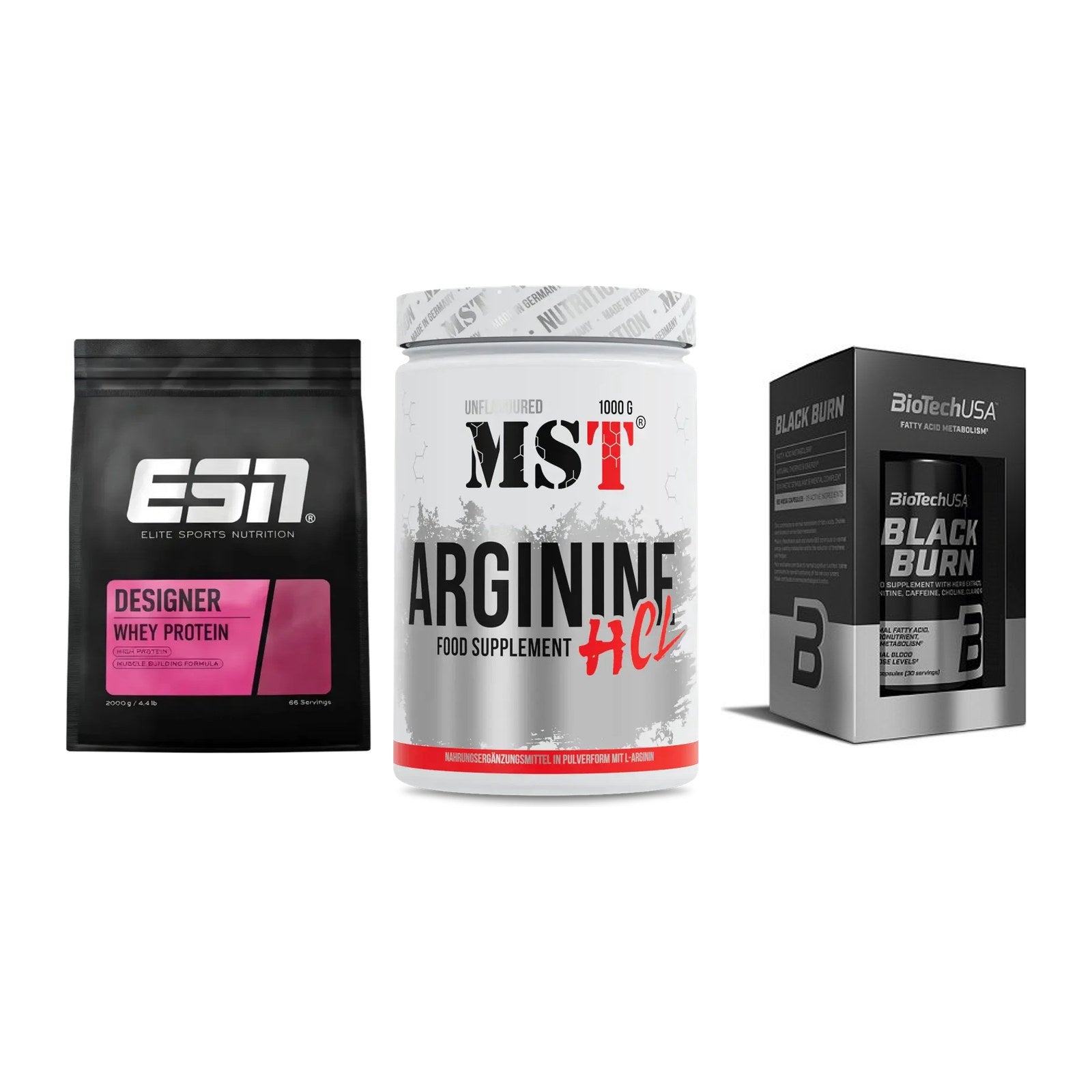 Definitionsphase-Set: ESN Designer + MST Arginine + BioTech Black – alle enthaltenen Artikel