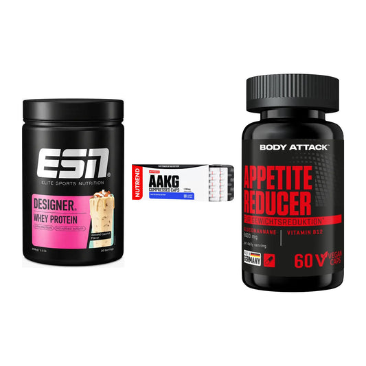 Definitionsphase-Set: ESN Designer + Nutrend AAKG + Body Attack – alle enthaltenen Artikel