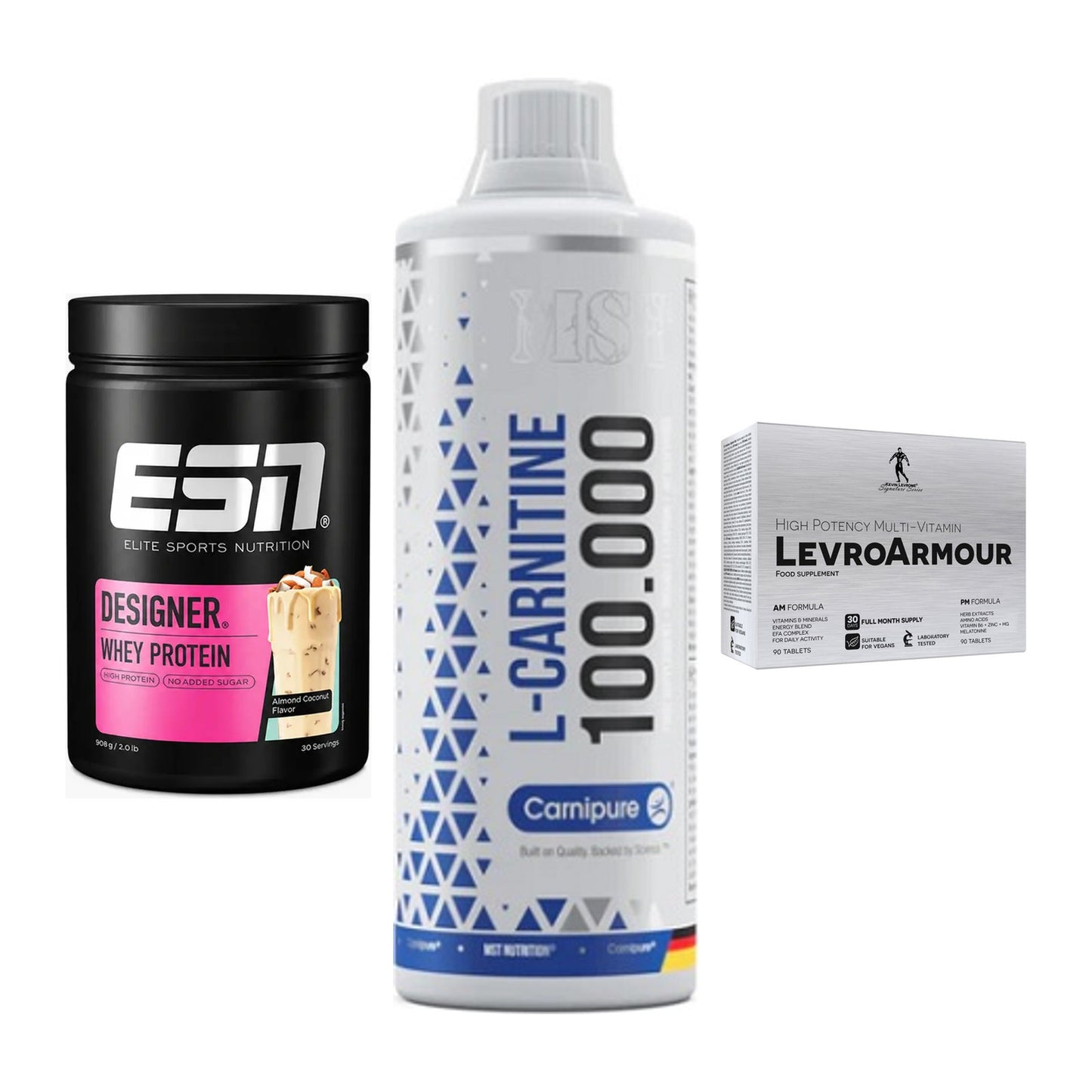 Definitionsphase-Set: ESN Designer + MST L-Carnitin + Kevin Levrone – alle enthaltenen Artikel