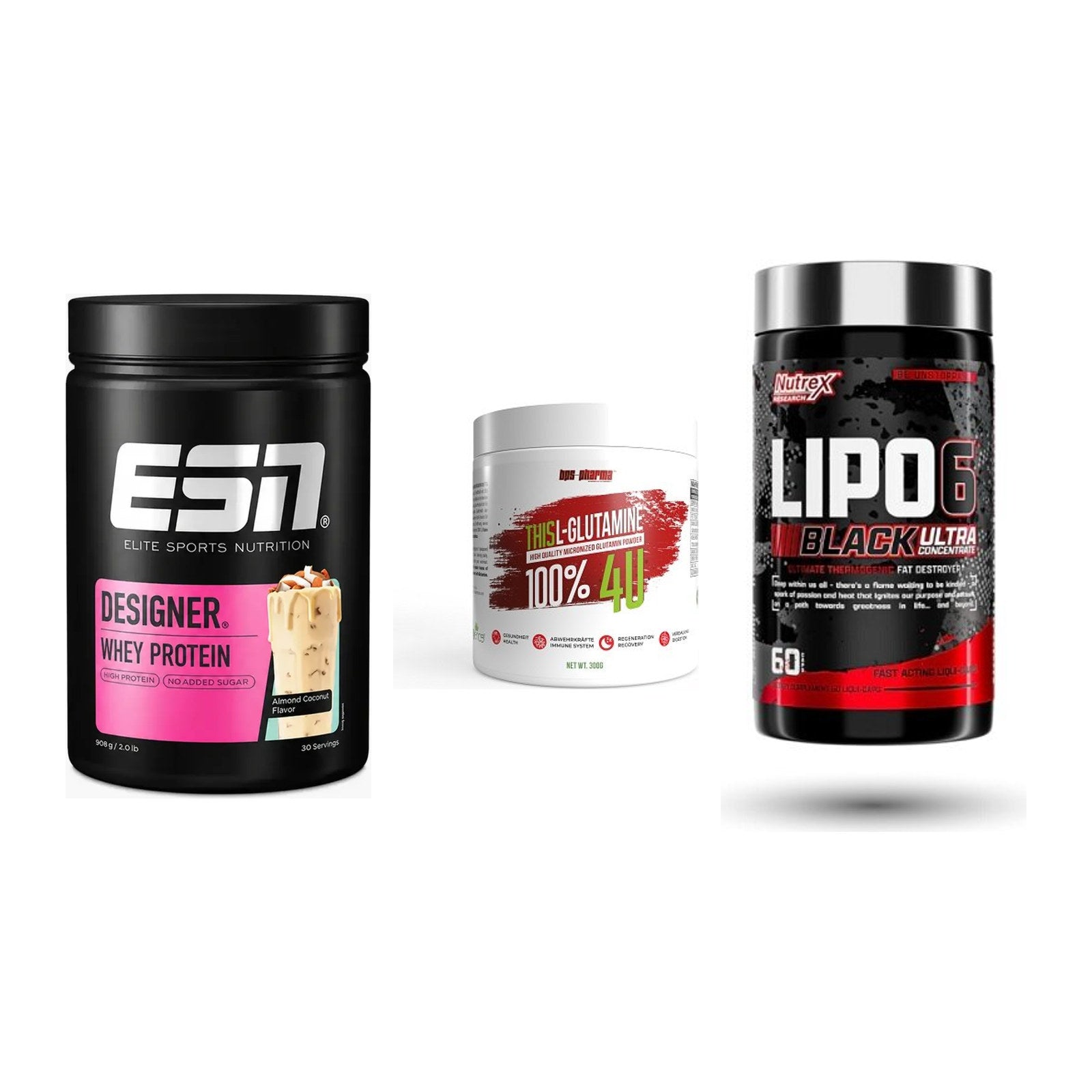 Definitionsphase-Set: ESN Designer + BPS-Pharma + Nutrex Lipo 6 – alle enthaltenen Artikel