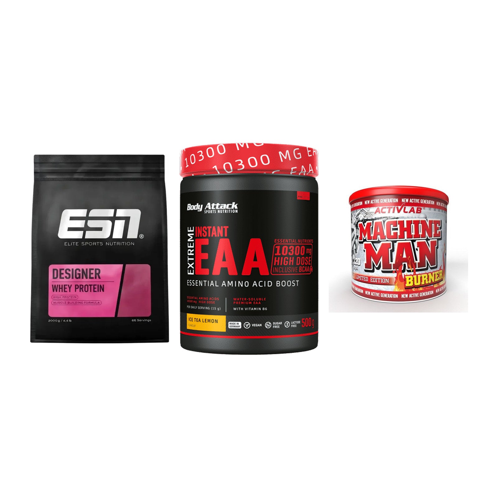 Definitionsphase-Set: ESN Designer + Body Attack + Activlab – alle enthaltenen Artikel