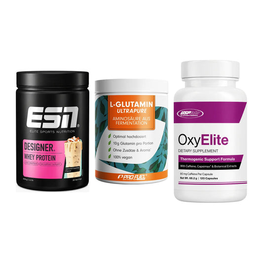 Definitionsphase-Set: ESN Designer + ProFuel Glutam + USP Labs – alle enthaltenen Artikel
