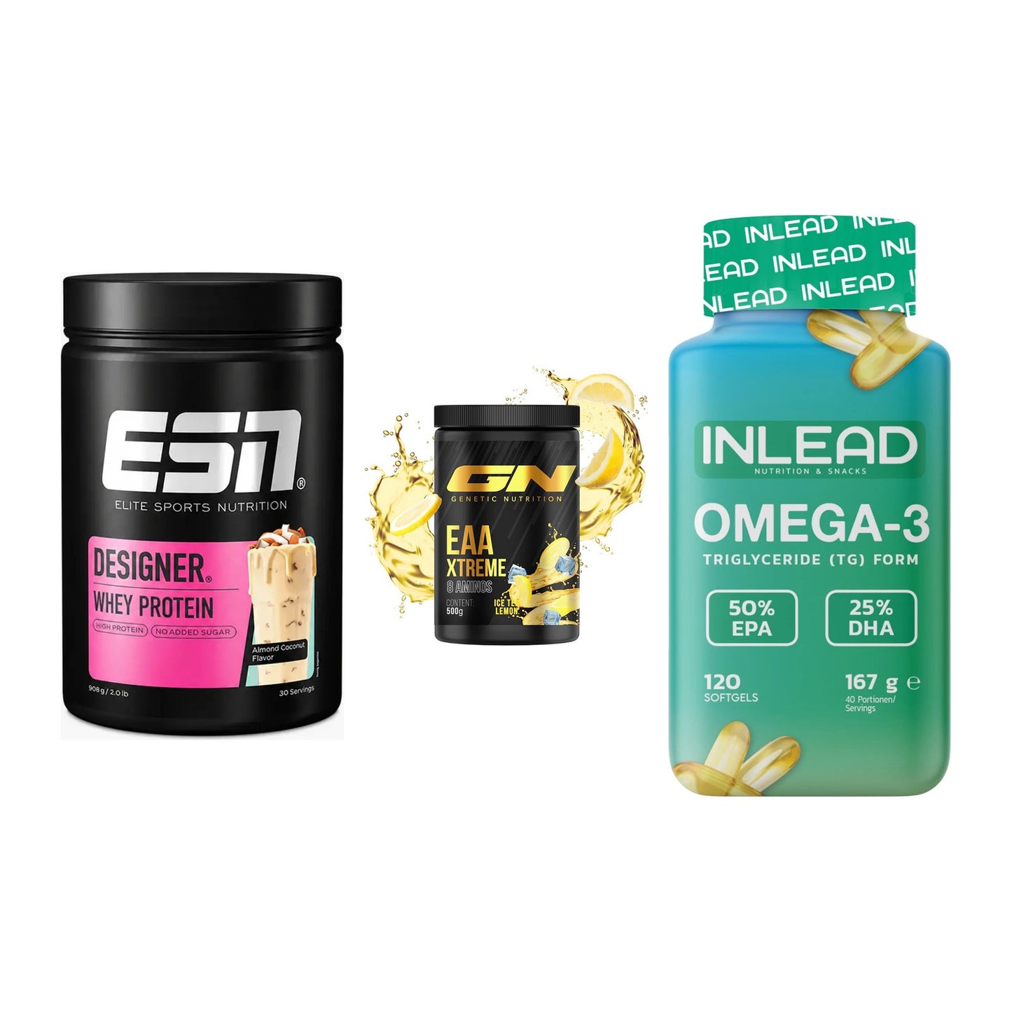 Definitionsphase-Set: ESN Designer + GN EAA Xtreme + INLEAD Omega-3 – alle enthaltenen Artikel