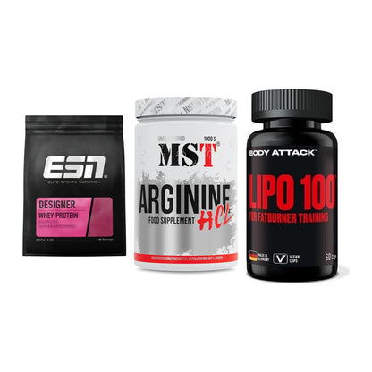 Definitionsphase-Set: ESN Designer + MST Arginine + Body Attack – alle enthaltenen Artikel