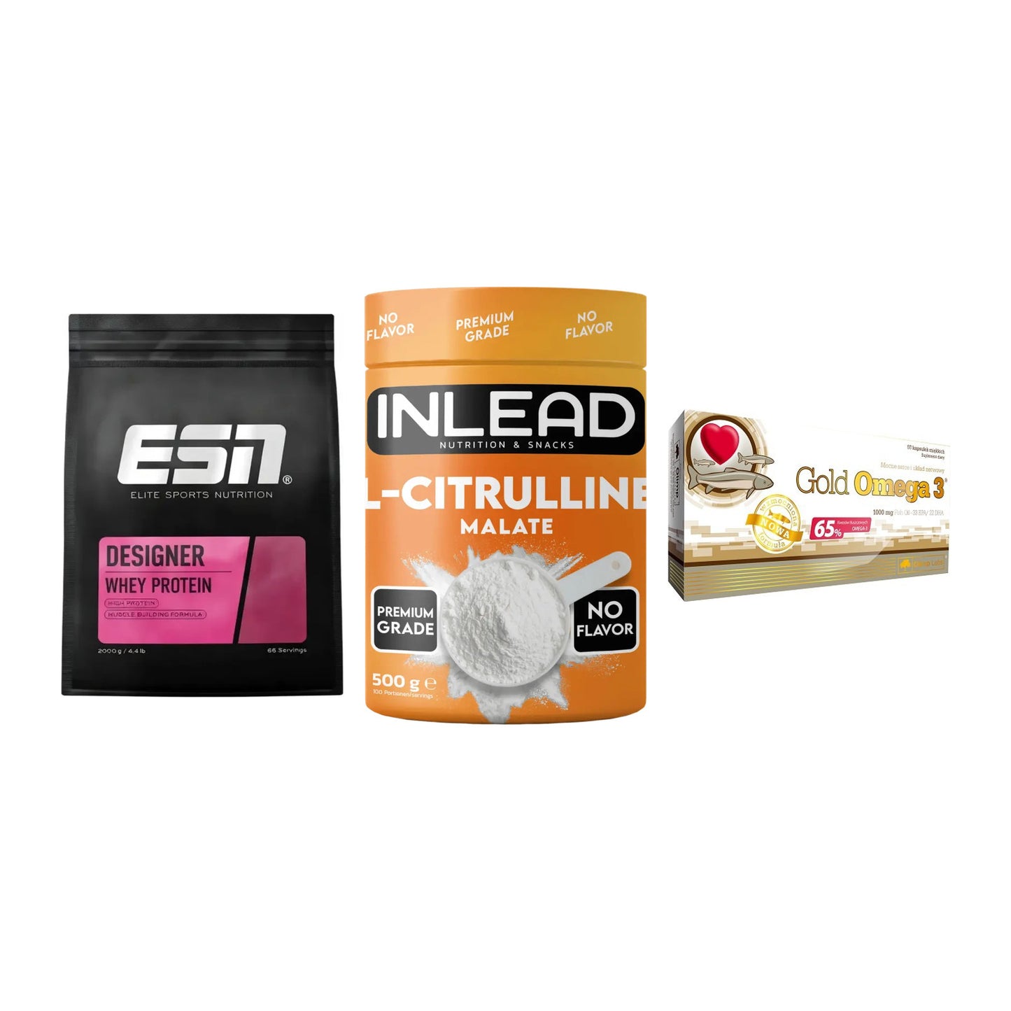 Definitionsphase-Set: ESN Designer + INLEAD L-Citru + Olimp Omega 3 – alle enthaltenen Artikel