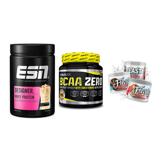 Definitionsphase-Set: ESN Designer + BioTech BCAA + Sinob Flasty – alle enthaltenen Artikel