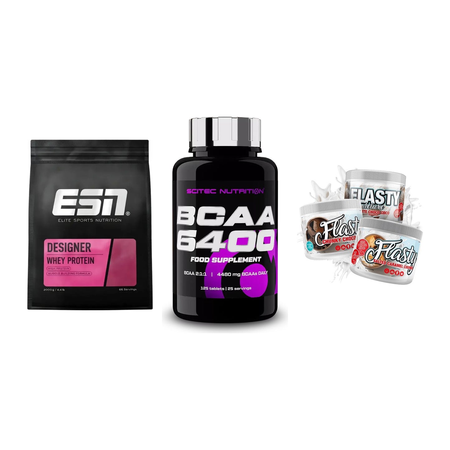 Definitionsphase-Set: ESN Designer + Scitec BCAA + Sinob Flasty – alle enthaltenen Artikel