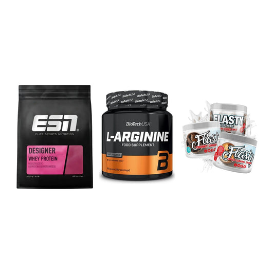 Definitionsphase-Set: ESN Designer + BioTech L-Argi + Sinob Flasty – alle enthaltenen Artikel