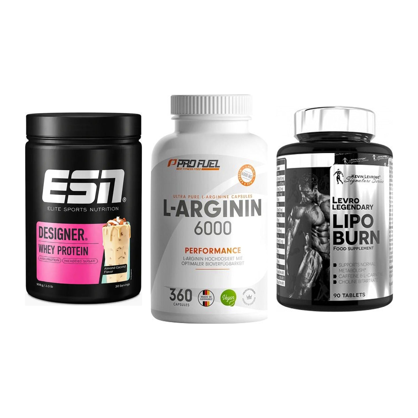 Definitionsphase-Set: ESN Designer + ProFuel L-Argi + Kevin Levrone – alle enthaltenen Artikel