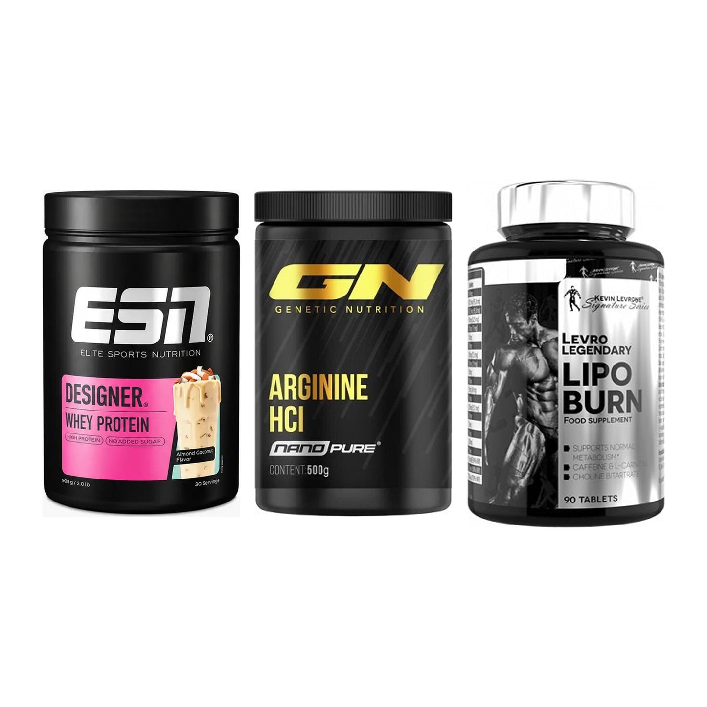 Definitionsphase-Set: ESN Designer + GN Arginine + Kevin Levrone – alle enthaltenen Artikel