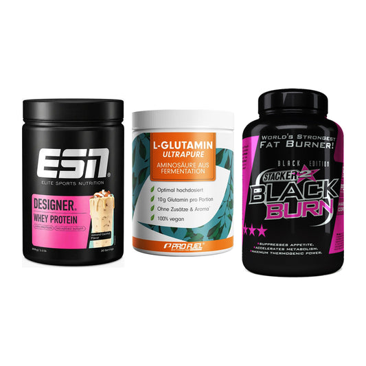 Definitionsphase-Set: ESN Designer + ProFuel Glutam + Stacker2 Black – alle enthaltenen Artikel