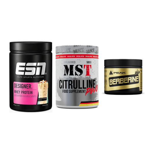 Definitionsphase-Set: ESN Designer + MST Citrulline + Peak Berberine – alle enthaltenen Artikel