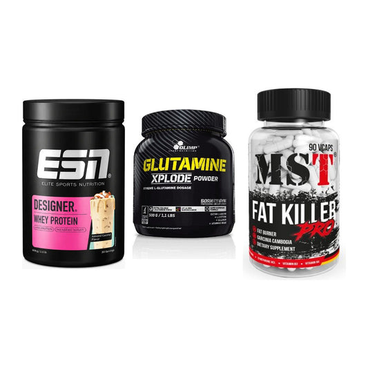 Definitionsphase-Set: ESN Designer + Olimp L-Glutam + MST Fat Killer – alle enthaltenen Artikel