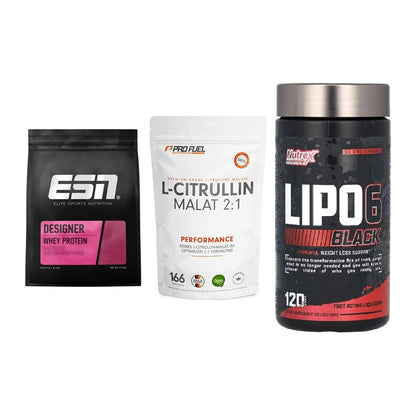 Definitionsphase-Set: ESN Designer + ProFuel L-Citr + Nutrex Lipo 6 – alle enthaltenen Artikel