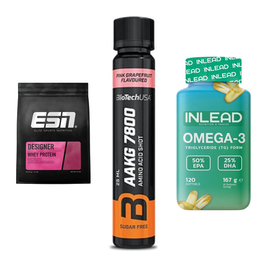 Definitionsphase-Set: ESN Designer + BioTech AAKG + INLEAD Omega-3 – alle enthaltenen Artikel