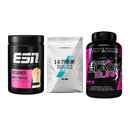 Definitionsphase-Set: ESN Designer + MyProtein + Stacker2 Black – alle enthaltenen Artikel