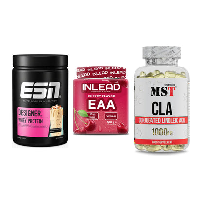 Definitionsphase-Set: ESN Designer Whey + INLEAD EAA + MST CLA 1000mg – alle enthaltenen Artikel