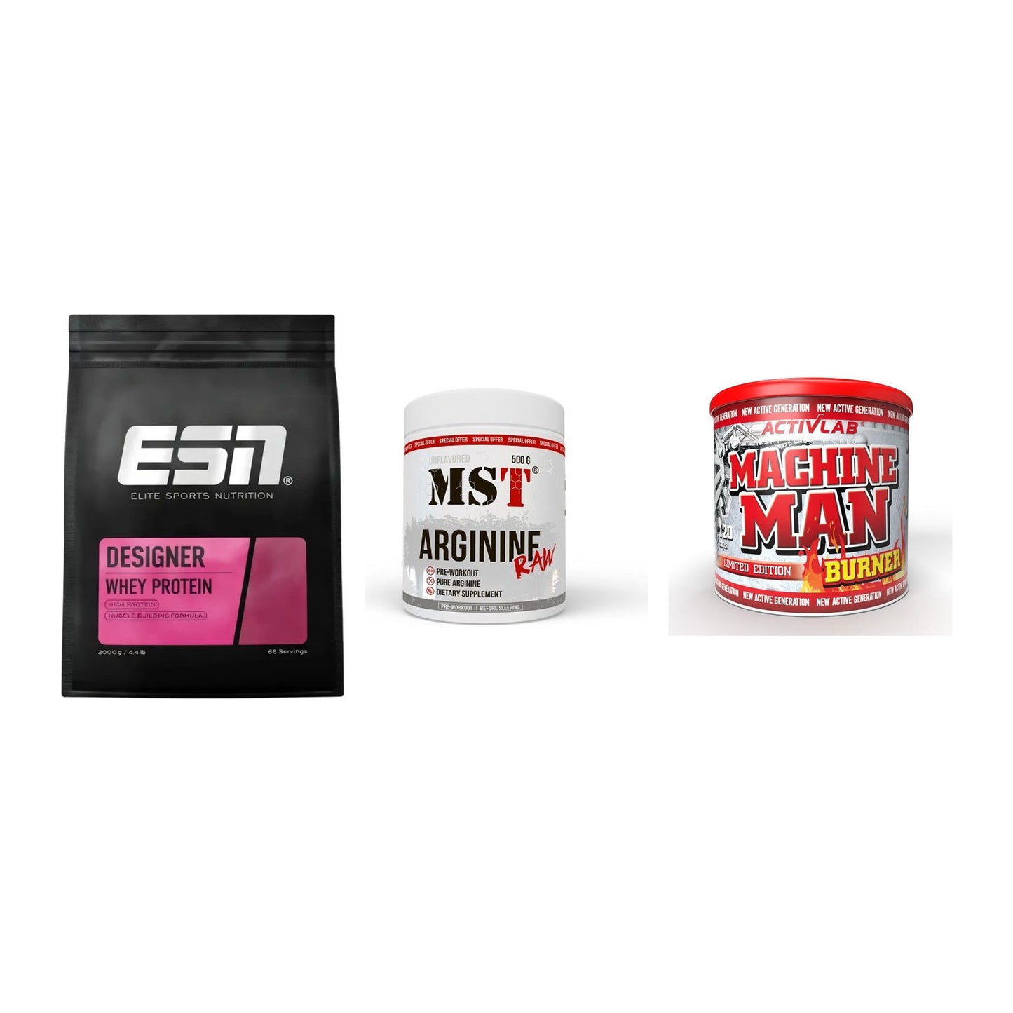 Definitionsphase-Set: ESN Designer + MST Arginine + Activlab – alle enthaltenen Artikel