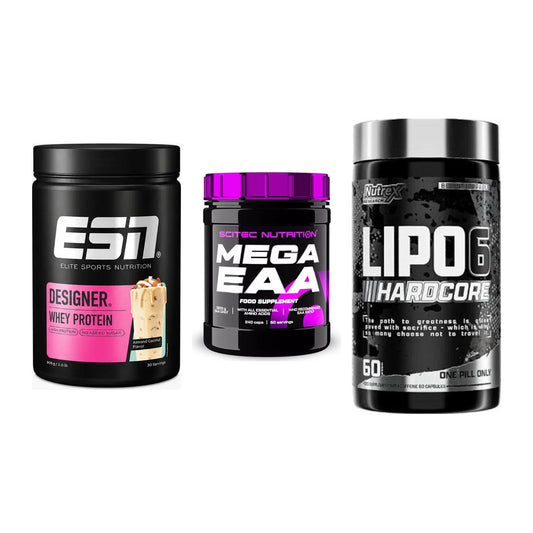Definitionsphase-Set: ESN Designer + Scitec Mega + Nutrex Lipo 6 – alle enthaltenen Artikel