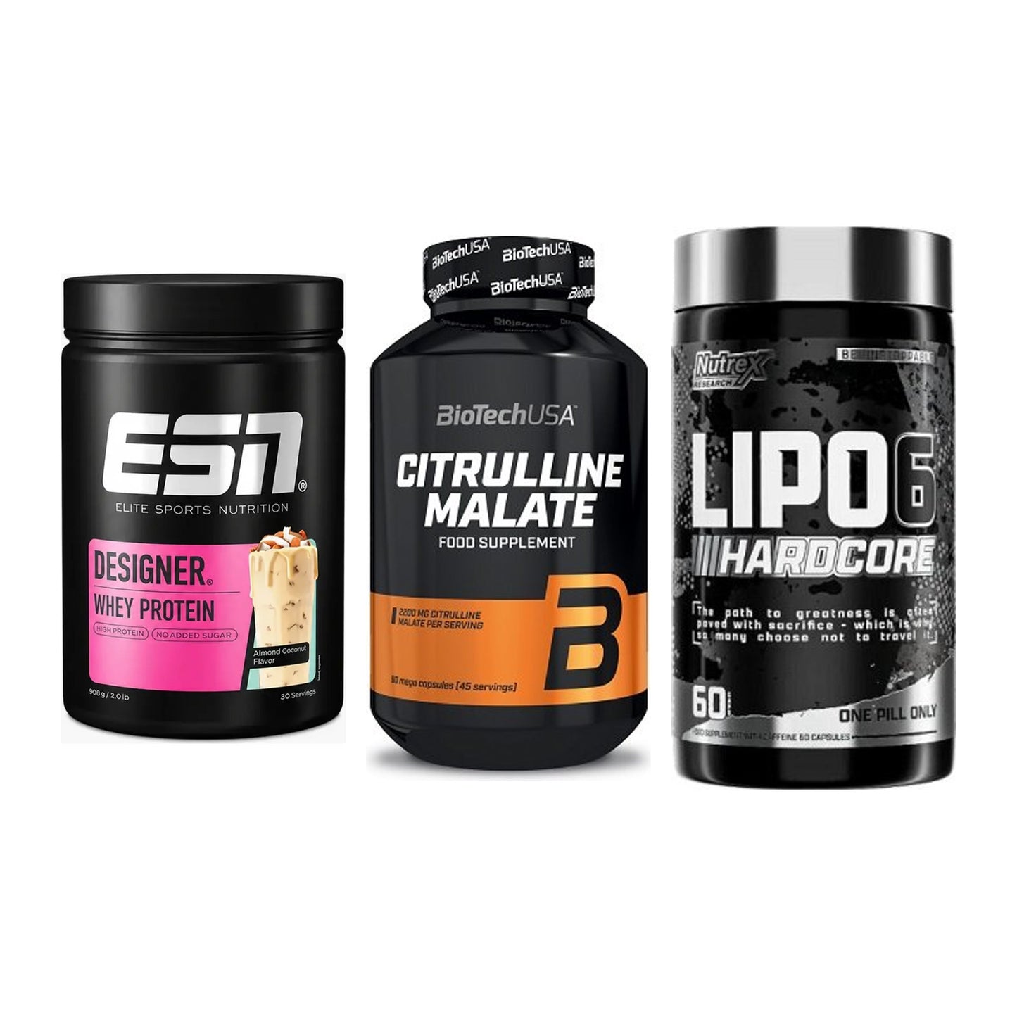 Definitionsphase-Set: ESN Designer + BioTech Citrul + Nutrex Lipo 6 – alle enthaltenen Artikel
