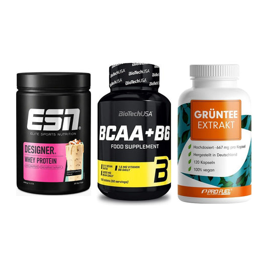 Definitionsphase-Set: ESN Designer + BioTech BCAA+B + ProFuel Grünte – alle enthaltenen Artikel