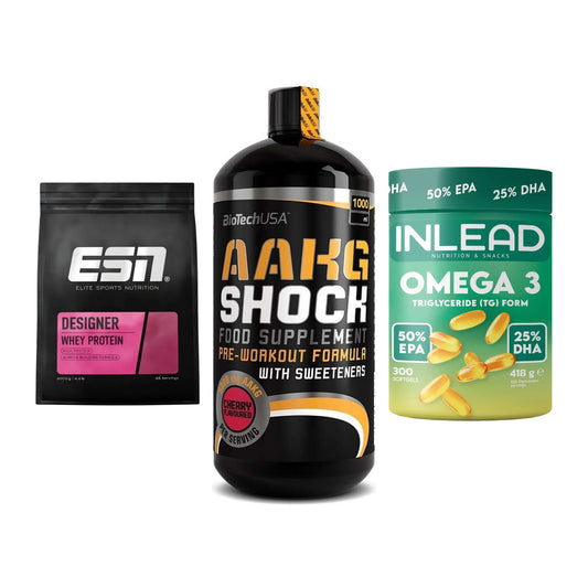 Definitionsphase-Set: ESN Designer + BioTech AAKG + INLEAD Omega-3 – alle enthaltenen Artikel