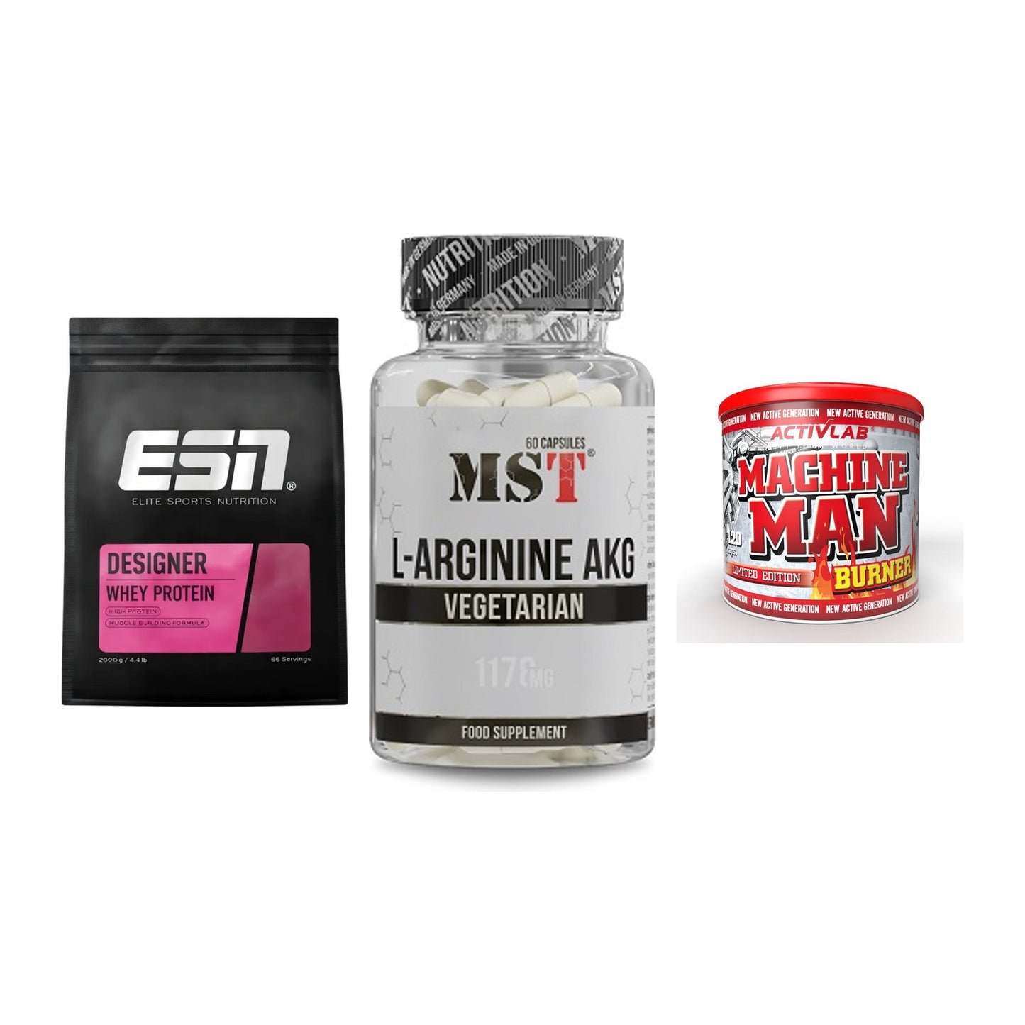 Definitionsphase-Set: ESN Designer + MST Arginin + Activlab – alle enthaltenen Artikel