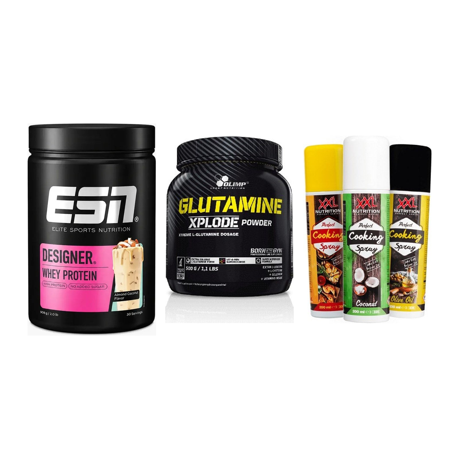 Definitionsphase-Set: ESN Designer + Olimp L-Glutam + XXL Nutrition – alle enthaltenen Artikel