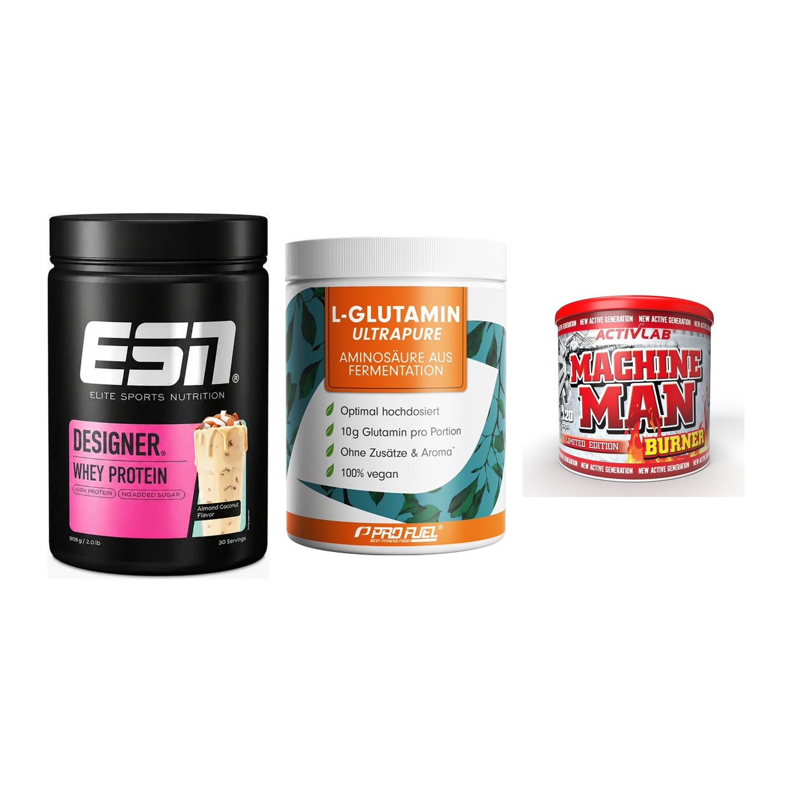 Definitionsphase-Set: ESN Designer + ProFuel Glutam + Activlab – alle enthaltenen Artikel