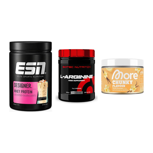 Definitionsphase-Set: ESN Designer + Scitec Arginin + More Nutrition – alle enthaltenen Artikel