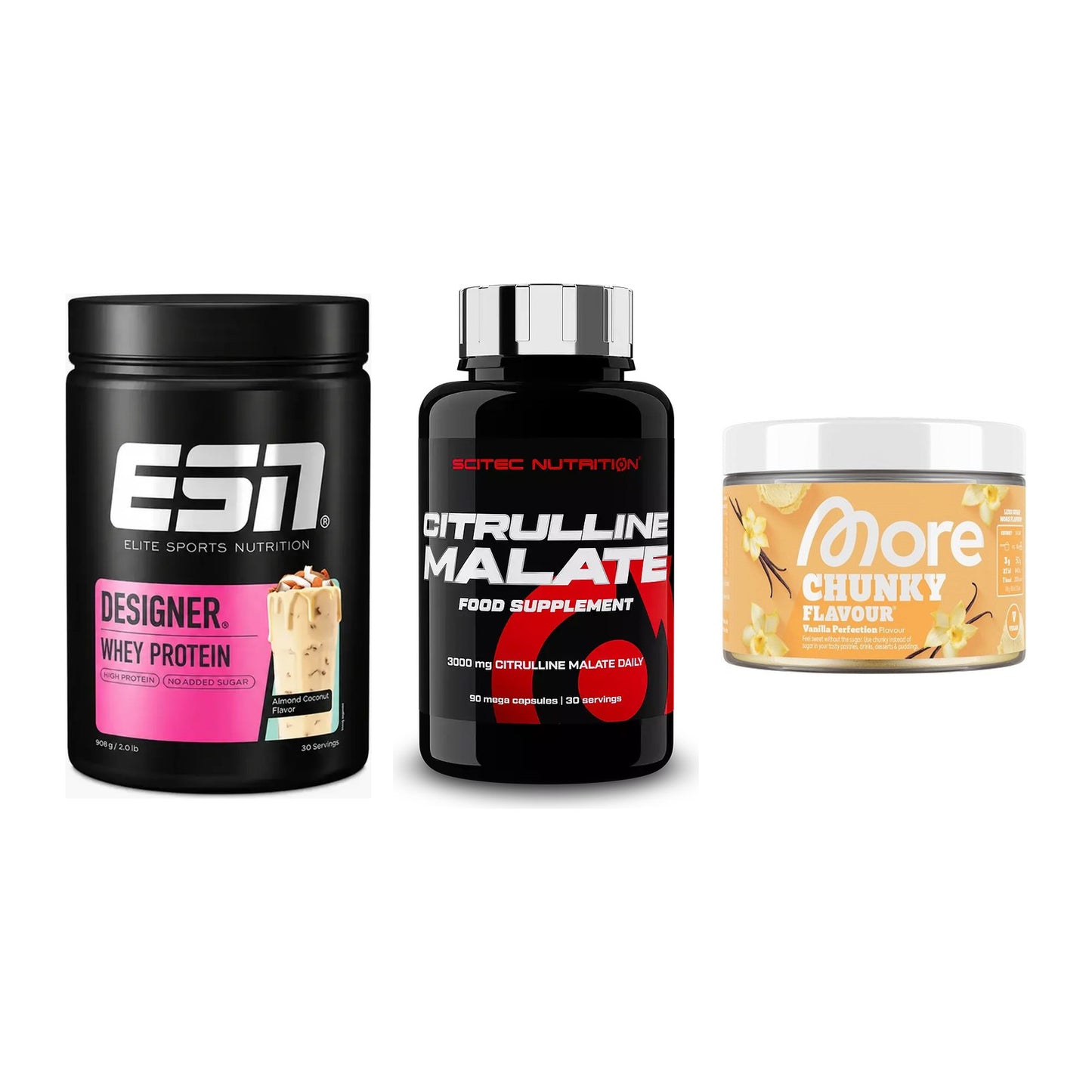 Definitionsphase-Set: ESN Designer + Scitec Citrull + More Nutrition – alle enthaltenen Artikel