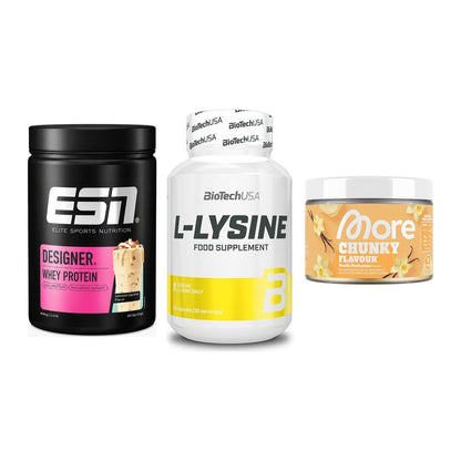 Definitionsphase-Set: ESN Designer + BioTech L-Lysi + More Nutrition – alle enthaltenen Artikel