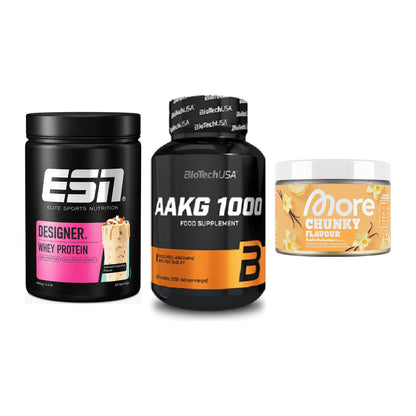 Definitionsphase-Set: ESN Designer + BioTech AAKG + More Nutrition – alle enthaltenen Artikel