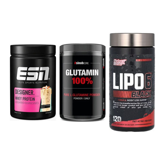 Definitionsphase-Set: ESN Designer + Sinob Core + Nutrex Lipo 6 – alle enthaltenen Artikel