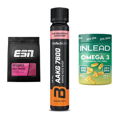 Definitionsphase-Set: ESN Designer + BioTech AAKG + INLEAD Omega-3 – alle enthaltenen Artikel