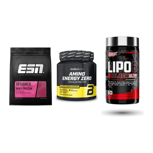 Definitionsphase-Set: ESN Designer + BioTech Amino + Nutrex Lipo 6 – alle enthaltenen Artikel