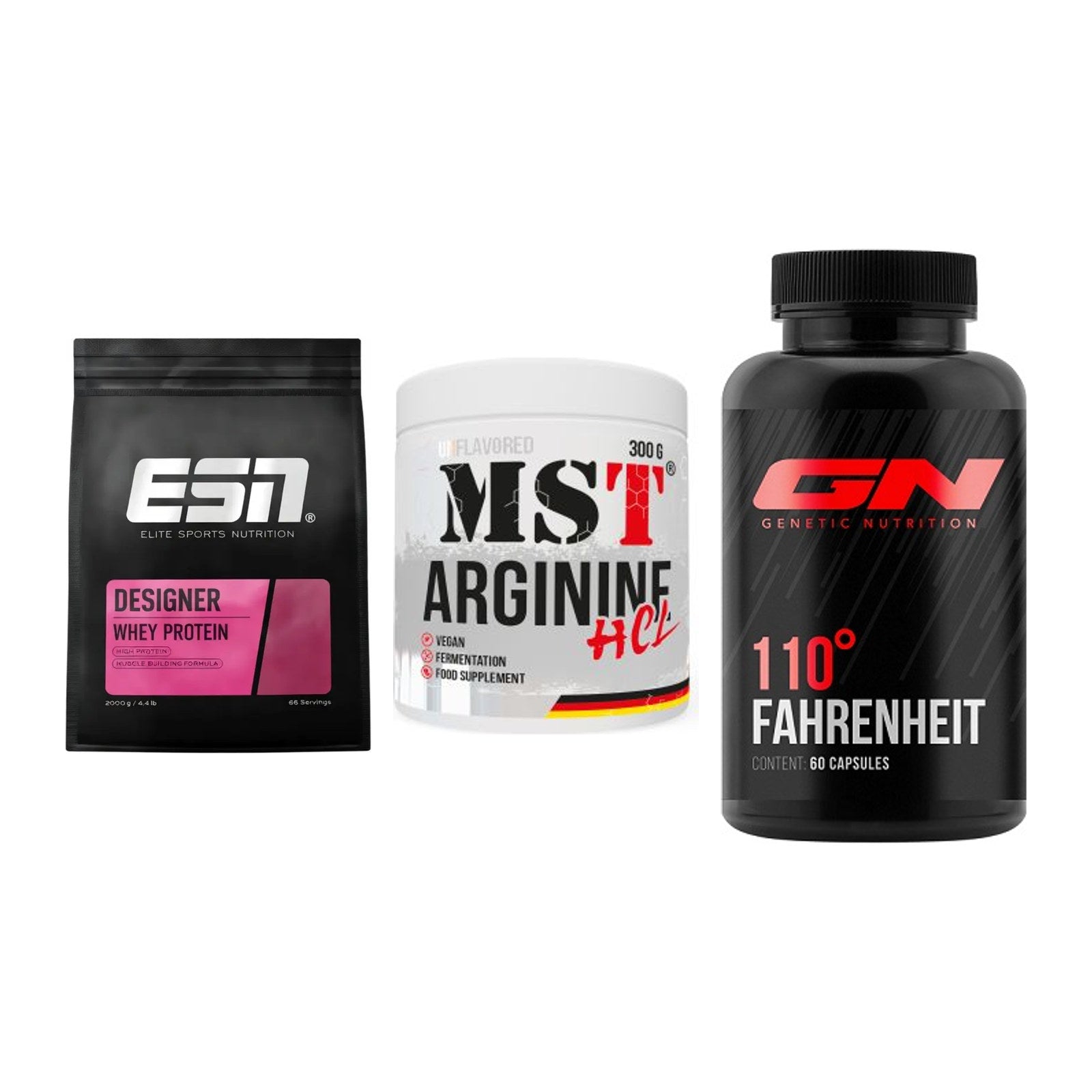 Definitionsphase-Set: ESN Designer + MST Arginine + GN 110 Fahrenh – alle enthaltenen Artikel