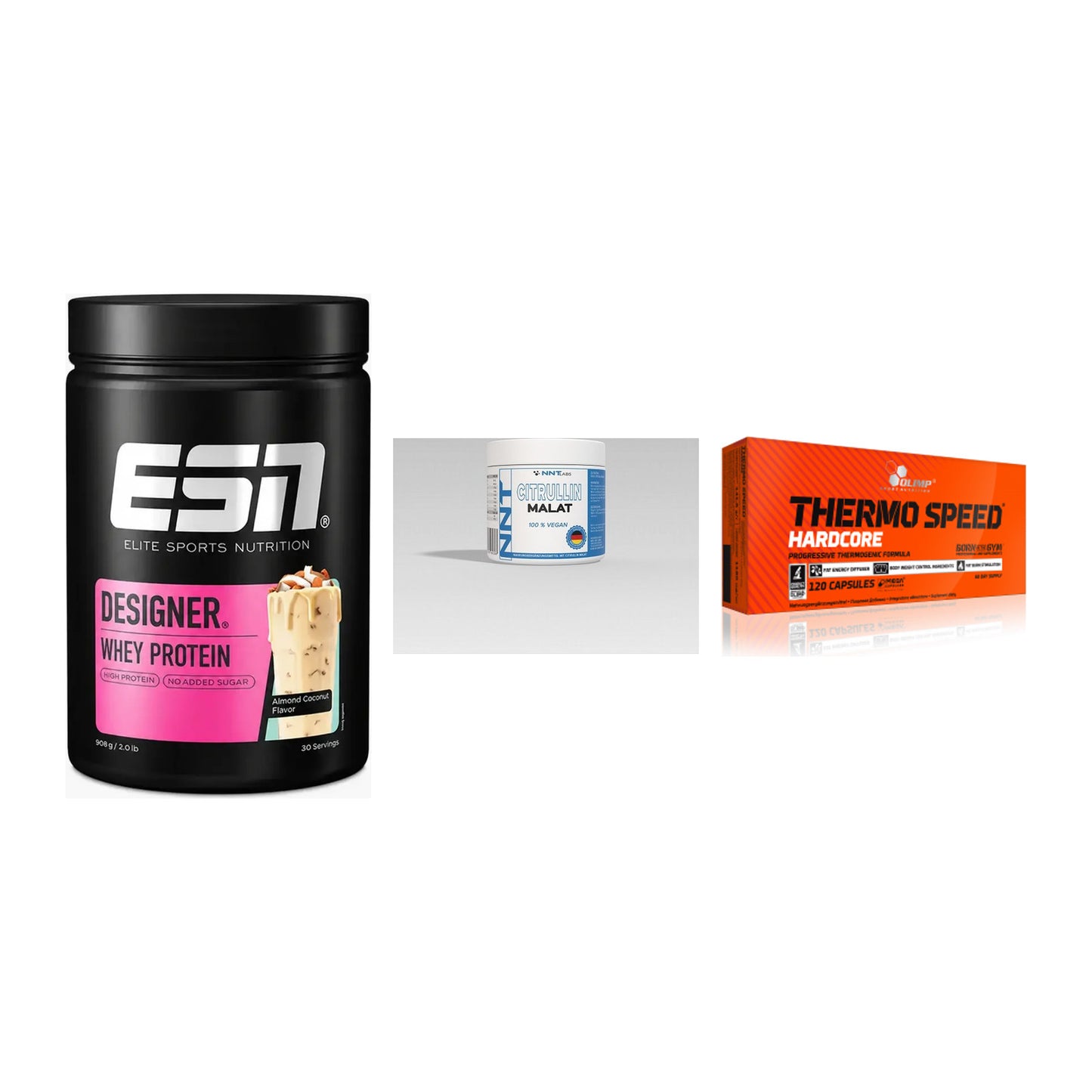 Definitionsphase-Set: ESN Designer + NNT Citrullin + Olimp Thermo – alle enthaltenen Artikel