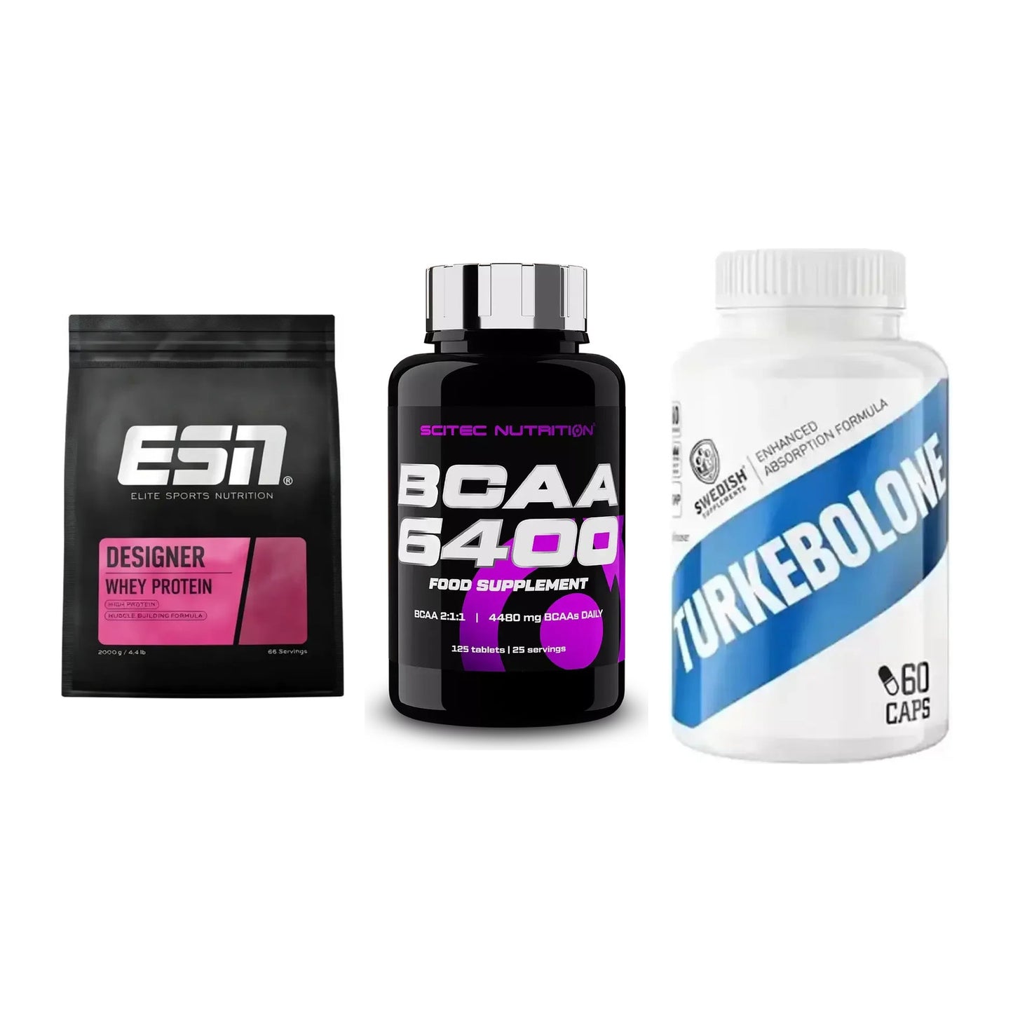 Definitionsphase-Set: ESN Designer + Scitec BCAA + Swedish Supple – alle enthaltenen Artikel