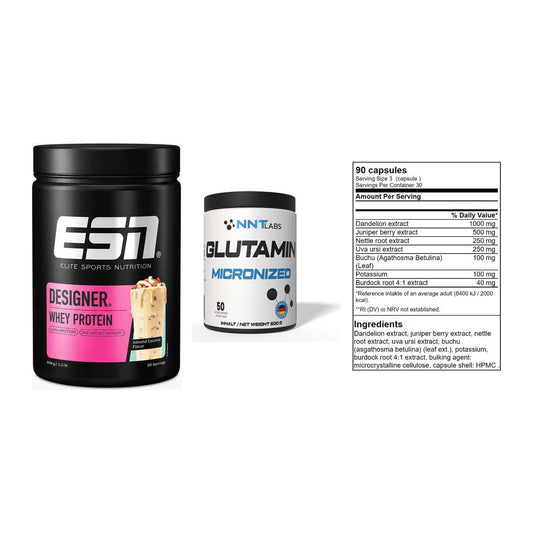 Definitionsphase-Set: ESN Designer Whey + NNT Glutamin + GN Shred Cuts – alle enthaltenen Artikel