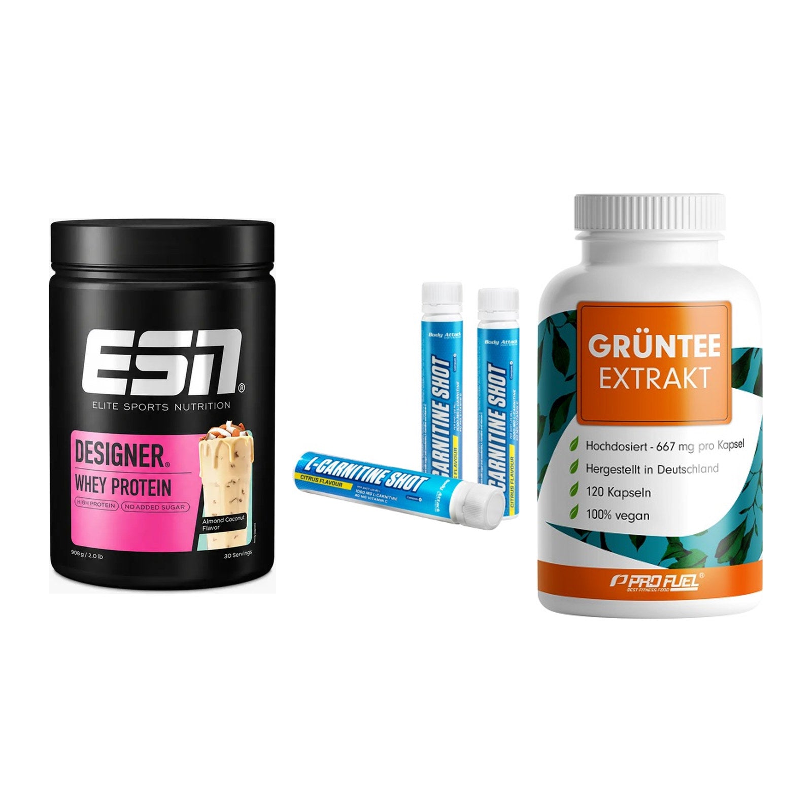 Definitionsphase-Set: ESN Designer + Body Attack + ProFuel Grünte – alle enthaltenen Artikel