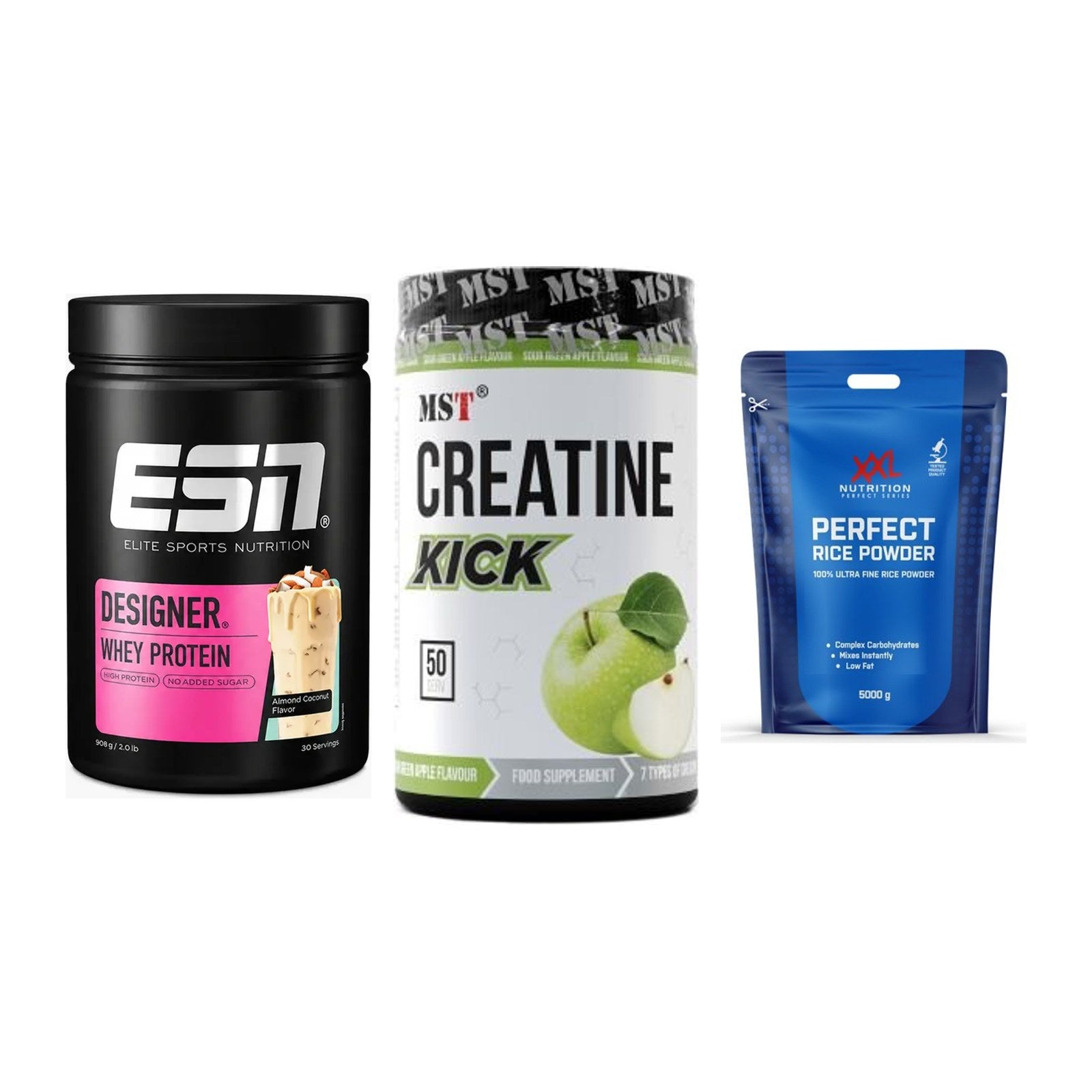 Definitionsphase-Set: ESN Designer + MST Creatine + XXL Nutrition – alle enthaltenen Artikel