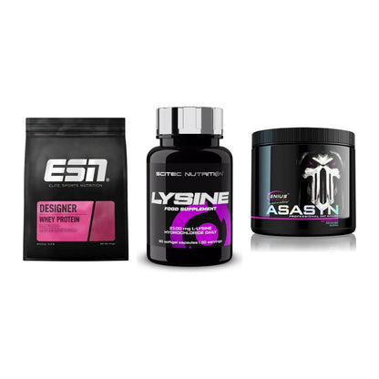 Definitionsphase-Set: ESN Designer + Scitec Lysine + Genius Nutriti – alle enthaltenen Artikel