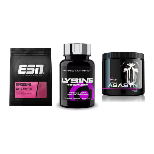 Definitionsphase-Set: ESN Designer + Scitec Lysine + Genius Nutriti – alle enthaltenen Artikel