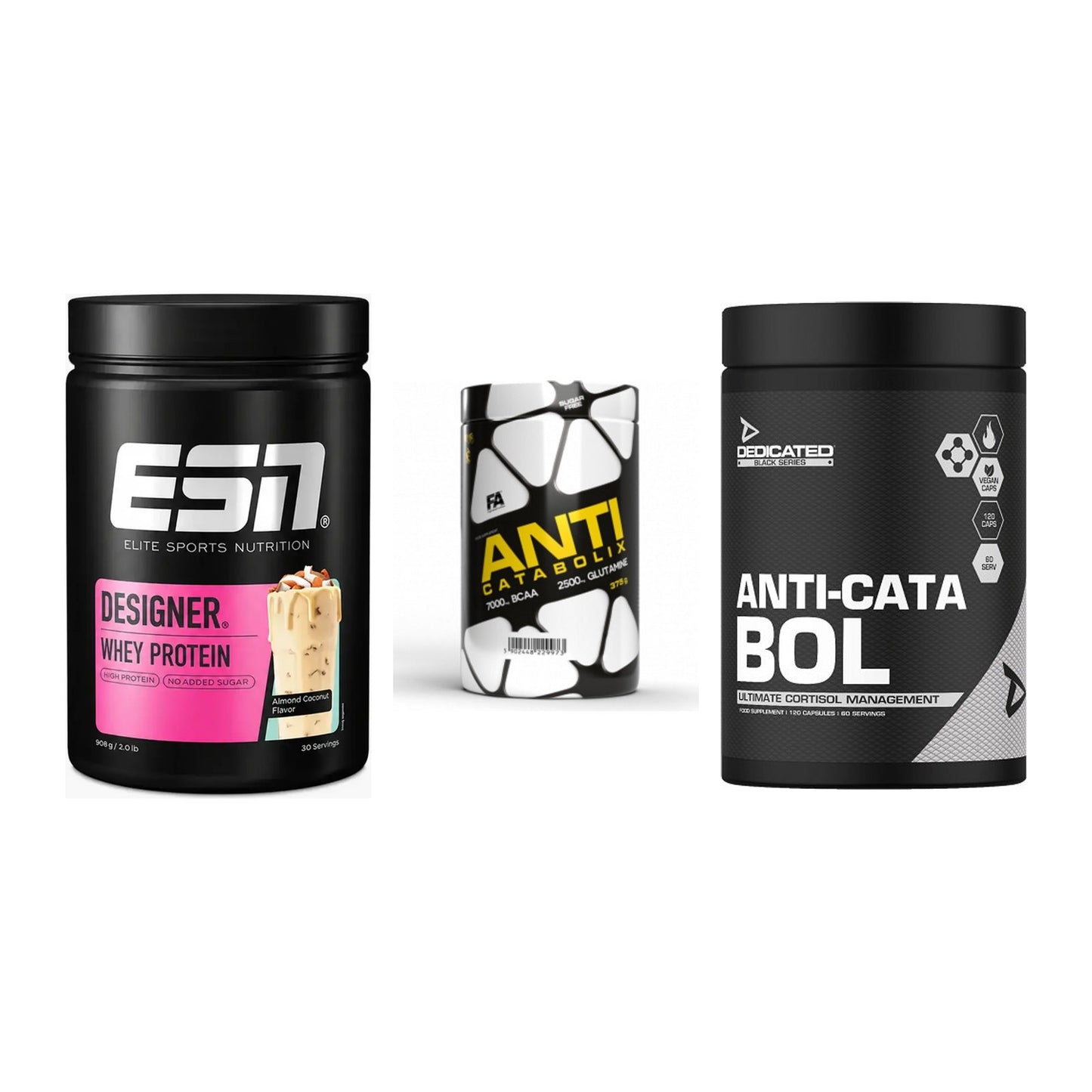 Definitionsphase-Set: ESN Designer + FA Nutrition + Dedicated – alle enthaltenen Artikel
