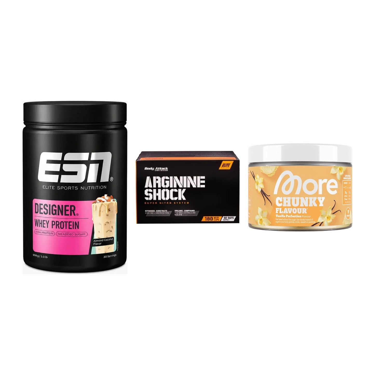 Definitionsphase-Set: ESN Designer + Body Attack + More Nutrition – alle enthaltenen Artikel